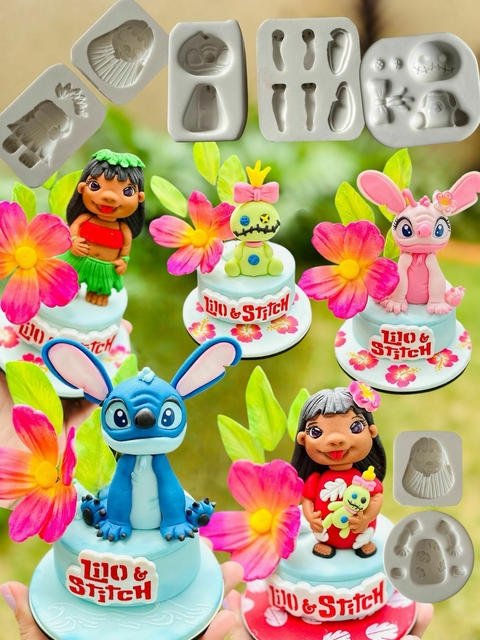 MS1296 KIT LILO STITCH 8cm, 10cm e 9cm 00170