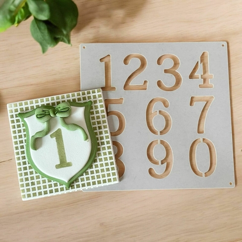 ST35 STENCIL NÚMEROS DE 3,5CM 14X14CM 005.50 - comprar online
