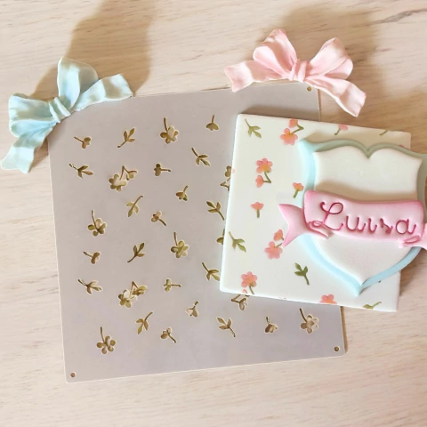 ST38 STENCIL MICRO FLORZINHAS 14X14CM 005.50 - buy online