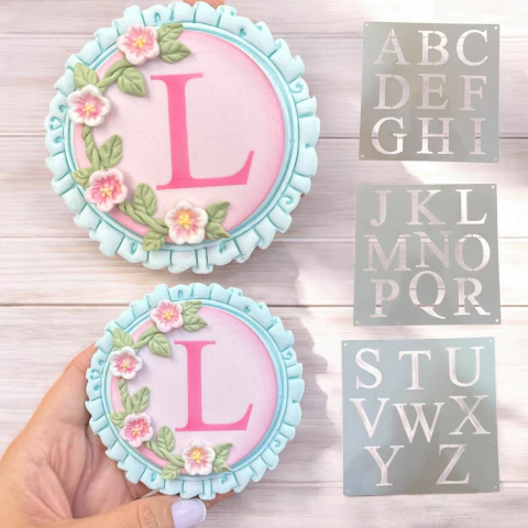 ST39 STENCIL ALFABETO LETRAS DE 3,5CM 14X14CM 0016.50 - comprar online