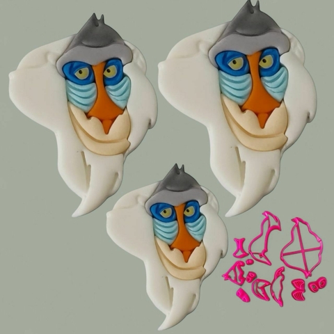 C647 RAFIKI CABEÇA REI LEÃO 6,5CM 0019 - comprar online