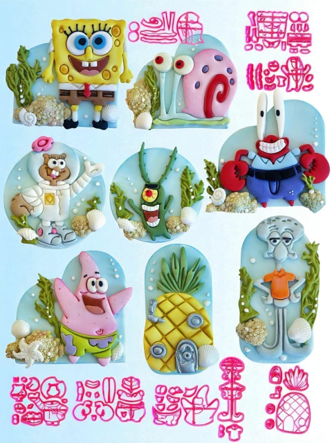 C763 KIT BOB ESPONJA COMPLETO DE 7 A 10CM 00148