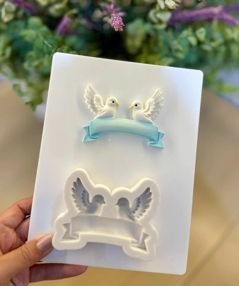 MS1383 FAIXA DE POMBOS BATIZADO 7CM 0017 - comprar online