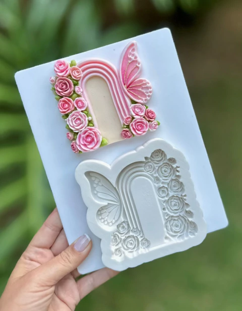 MS1464 PORTA MOLDURA JARDIM DAS BORBOLETAS 8,8CM 0032 - comprar online