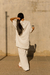 Set Lino Girona blanco (camisa + pantalón) - comprar online