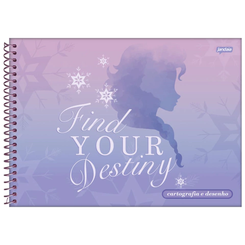 Caderno Cartografia e Desenho Frozen - 80 folhas | Jandaia - comprar online