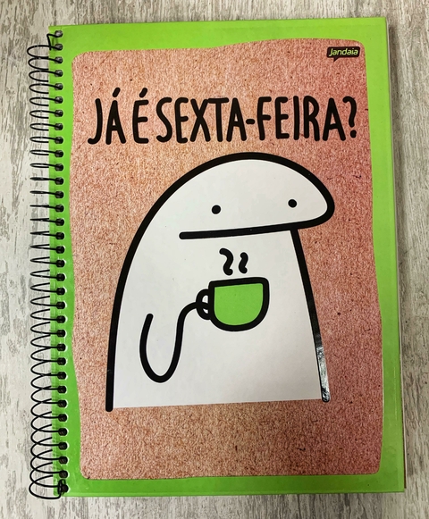 Caderno Universitário Capa Dura 10 Matérias 160 Folhas Flork