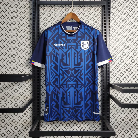 Camisa Seleção do Equador Away 22/23 Torcedor Marathon Masculina - Azul