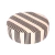 Meditation Stool Round Ethnic Aguayo Natural with Black Stripes