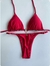 Biquini Cortininha com Argola Vermelho