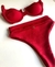 Biquini Hot Pant Texturizado Vermelho