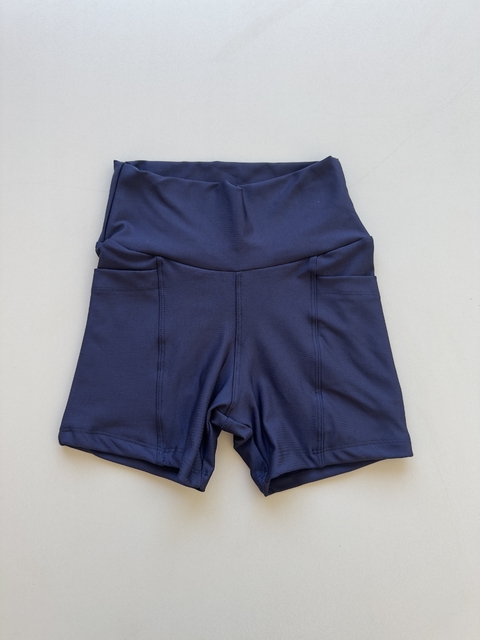 Short Básico com Bolso- Azul Marinho - comprar online