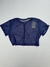 Cropped de Tule Azul Marinho