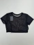 Cropped de Tule Preto