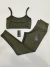 Conjunto Legging Maya Verde Militar - comprar online