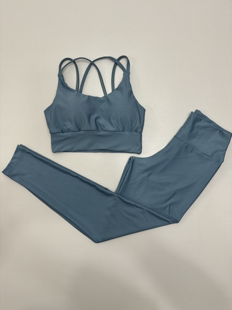 Conjunto Legging Bia Azul Piscina