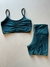 Conjunto Isa Short c/ Bolso Verde Petróleo