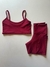 Conjunto Maya Short c/ Bolso Vinho