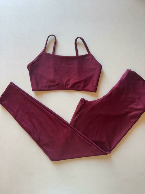 Conjunto Legging Vic Vinho