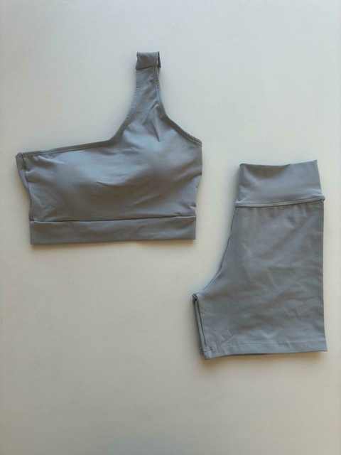 Conjunto Short Raquel- Cinza