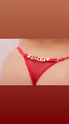 CALCINHA PERSONALIZAVEL TULE VERMELHO - comprar online