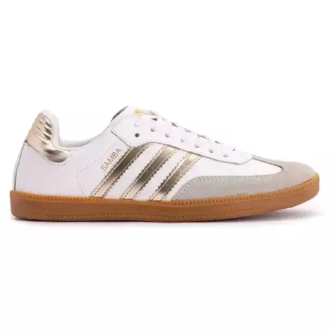 Tênis Samba clássico branco/dourado - comprar online