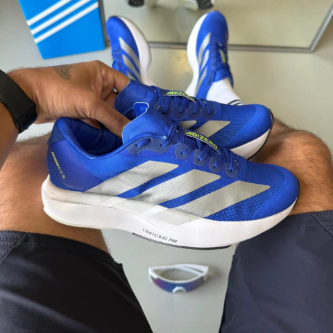 Tênis Adizero Adios PRO 4 Azul/Prata - comprar online