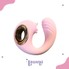 Vibrador curvo con lengua - comprar en línea