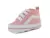 Tênis Cano Alto Confort de bebê| cor Rosa e branco [Old Skool]
