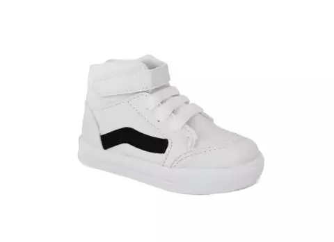 Tênis Cano Alto Kids | Branco e preto (Old sk)