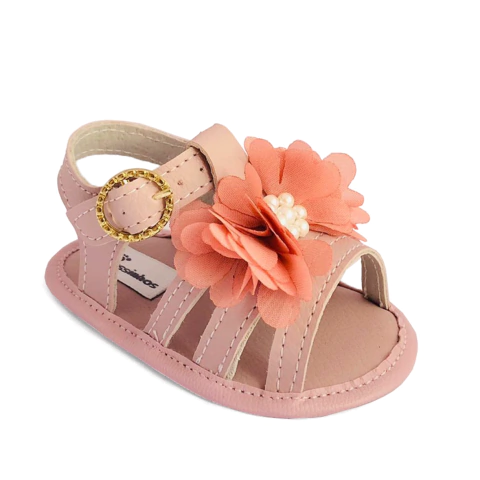 Sandália de Bebê Flor Fivela | Grade fechada 12 pares - comprar online
