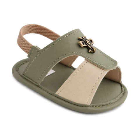 Sandália de Bebê Fecho Elástico | Grade fechada 12 pares - Passinhos Baby