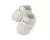 Tênis Confort de bebê | Branco de ♥ e flocado brilhoso [fecho de velcro] - Passinhos Baby