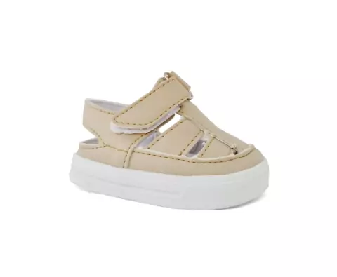 Sandalinha kids | Cor Marfim [fecho velcro]