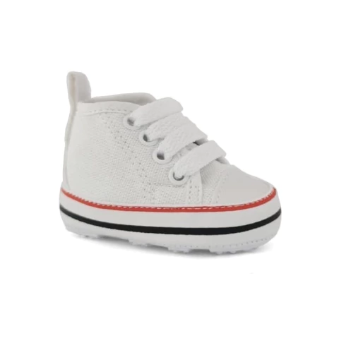 Tênis de Bebê Cano Alto - Starzinho Branco