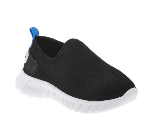 Tênis Calce fácil Kids | Cor Preto com Azul
