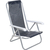 Cadeira de Praia Reclinavel Lazy em Aluminio Azul Marinho