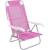 Cadeira de Praia Reclinavel Sunny em Aluminio Rosa