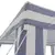 Tenda Gazebo Tubular (inclinada) 3m x 3m Polietileno Azul e Branca Bel na internet
