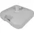Base Plástica Para Guarda-sol e Ombrellone 18 Kg Quadrada Branca Bel