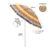 GUARDA-SOL CAPRI 2,40 M POLIESTER+SILVER COATING ARTIC. ALUMINIO ESTAMPAS SORTIDAS BEL - loja online