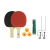 Kit Ping-Pong 2 Raquetes + Suporte + Rede + 3 Bolinhas