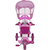 Triciclo E.T com Capota 2 em 1 Rosa - comprar online