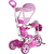 Triciclo E.T com Capota 2 em 1 Rosa - loja online
