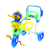 Triciclo Cachorrinho com Capota 3 em 1 Azul - comprar online