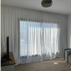 CORTINAS GASA ARRUGADA DE ALGODÓN