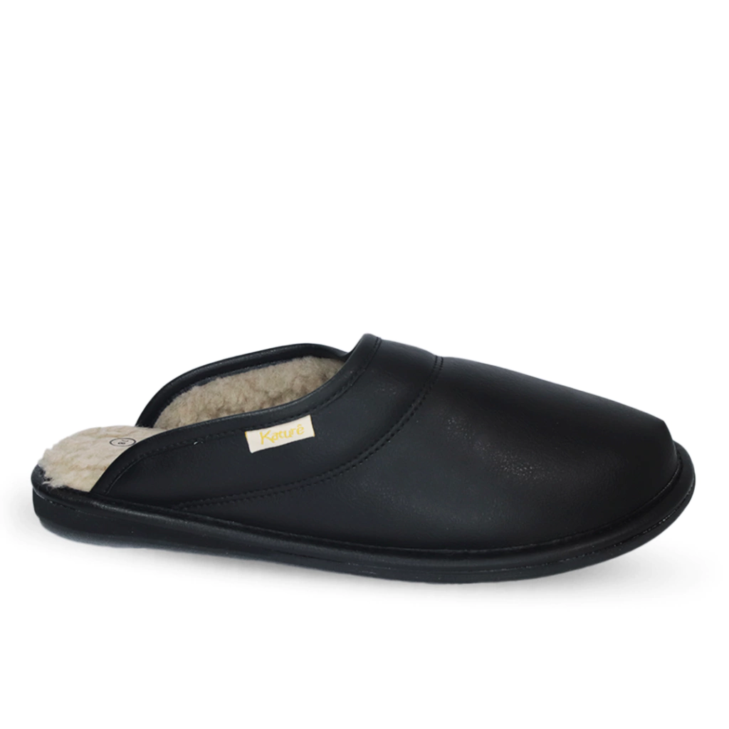 Chinelo Katuré Napa Lã Sola Eva Unissex Preto