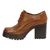 Sapato Parô Semi Cromo Salto Alto Couro Feminino - comprar online