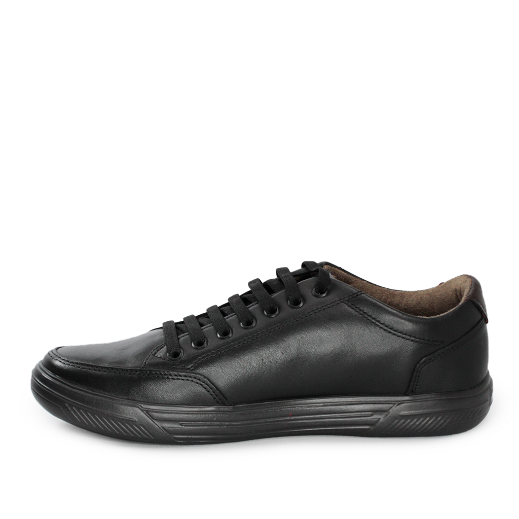 Sapatênis Pegada Levitech Couro Masculino Preto - comprar online