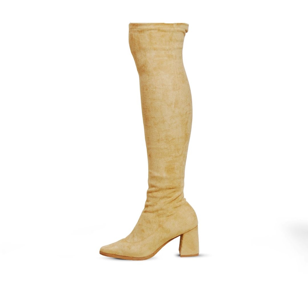 Bota Vivaice Camurça Stretch Cano Longo Feminina - comprar online